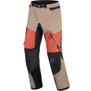 Kalhoty na motorku Alpinestars Halo PRO Drystar XF světle hnědo-tmavě oranžovo-černé
