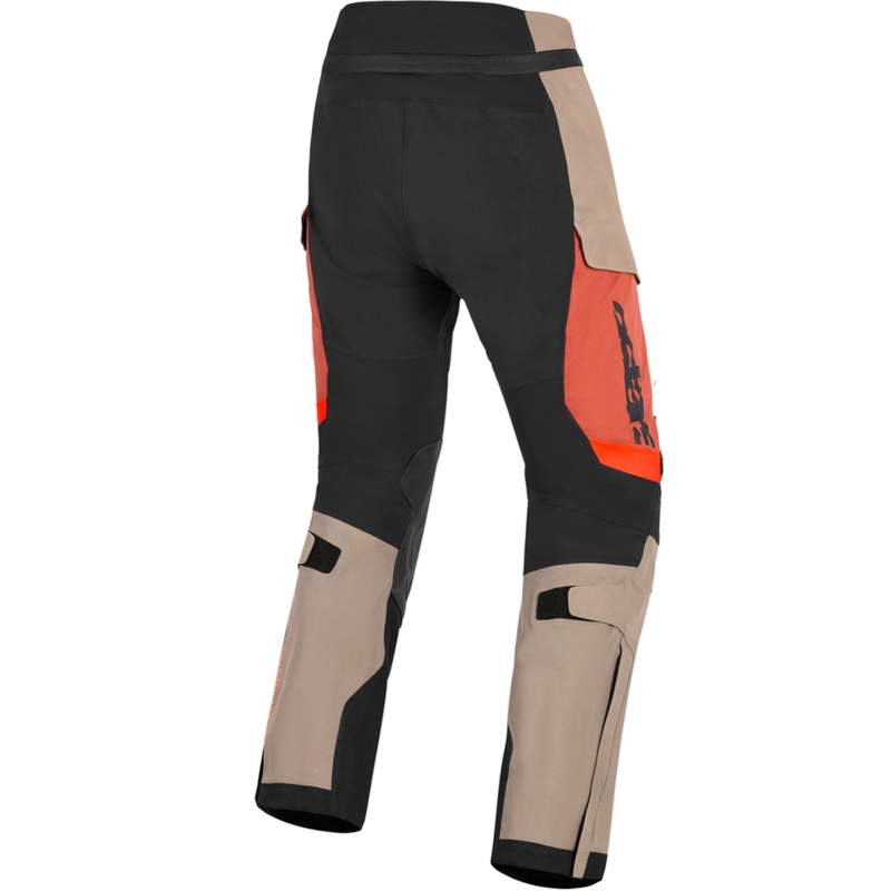 Kalhoty na motorku Alpinestars Halo PRO Drystar XF světle hnědo-tmavě oranžovo-černé
