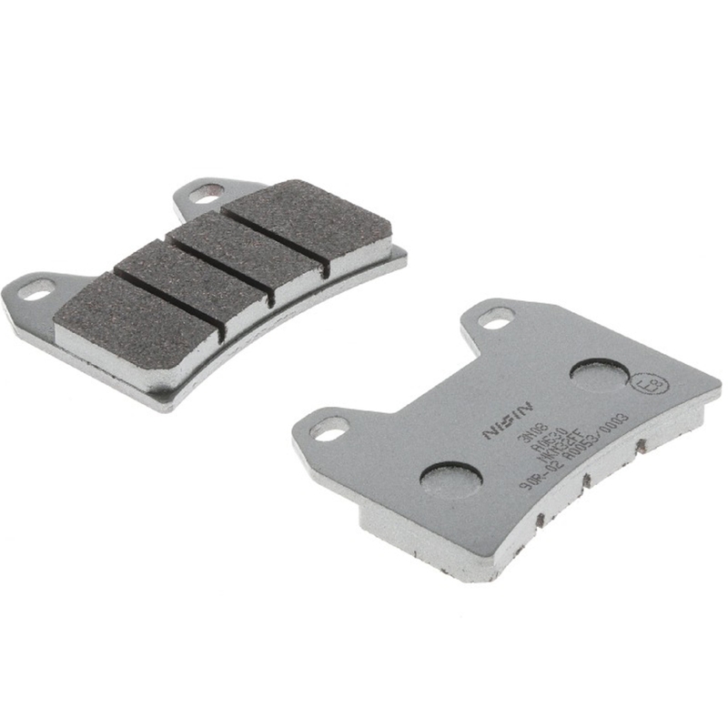 Brzdové destičky NISSIN semi-metalická směs 76x55.5x9 mm 2 ks