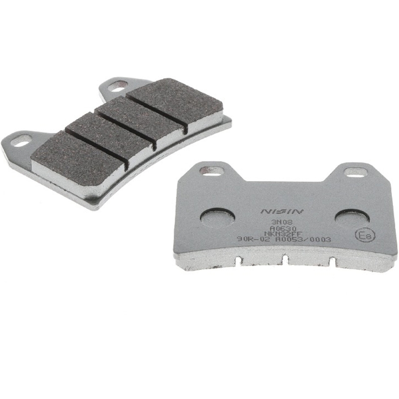 Brzdové destičky NISSIN semi-metalická směs 76x55.5x9 mm 2 ks