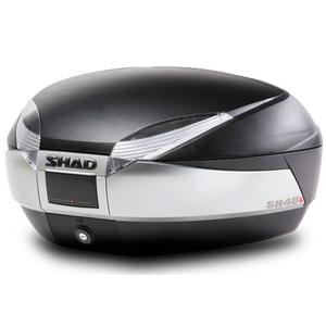 Vrchní kufr na motorku SHAD SH48 D0B48400 nový titan se zámkem PREMIUM SMART