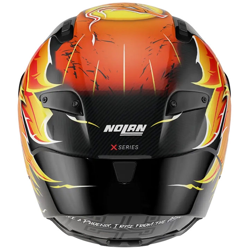 Integrální helma na motorku Nolan X-804 RS Ultra Carbon Replica Iannone 368 černo-červeno-oranžovo-žlutá