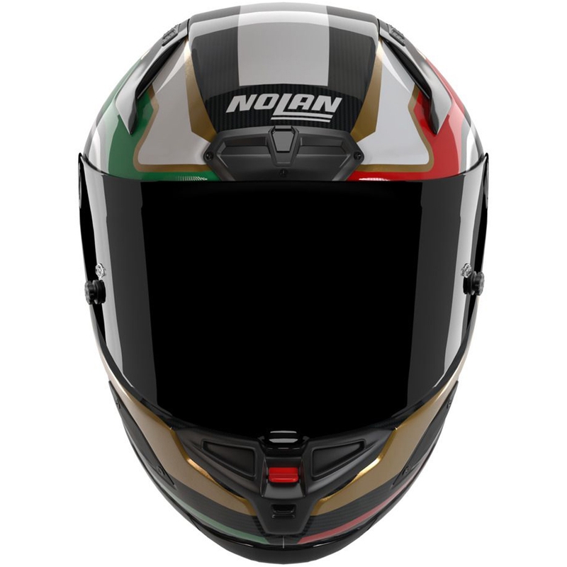 Integrální helma na motorku Nolan X-804 RS Ultra Carbon Piega 367 lesklá černo-zlato-červeno-zelená