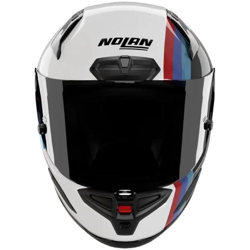 Integrální helma na motorku Nolan X-804 RS Ultra Carbon Gemini 365 lesklá šedo-bílo-modro-červená
