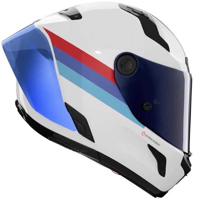 Integrální helma na motorku Nolan X-804 RS Ultra Carbon Gemini 365 lesklá šedo-bílo-modro-červená