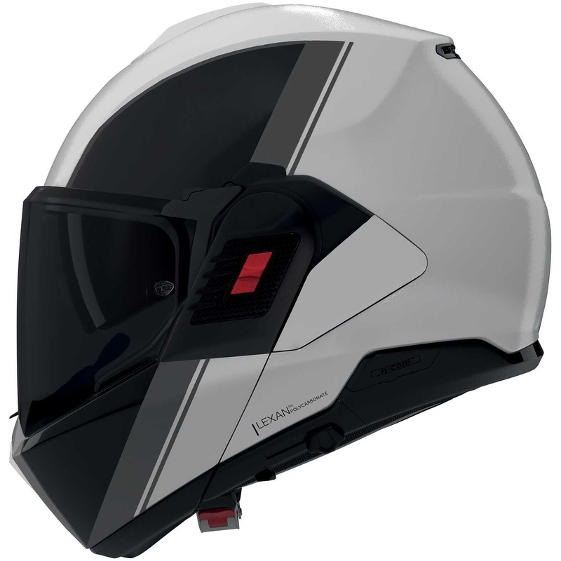 Překlápěcí helma na motorku Nolan N120-1 Verniciatura Speciale 356 lesklá perleťovo-černo-šedá