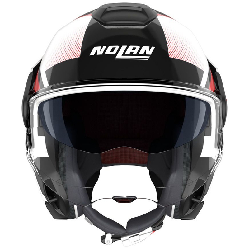 Překlápěcí helma na motorku Nolan N120-1 Ciclone 363 bílo-černo-červená