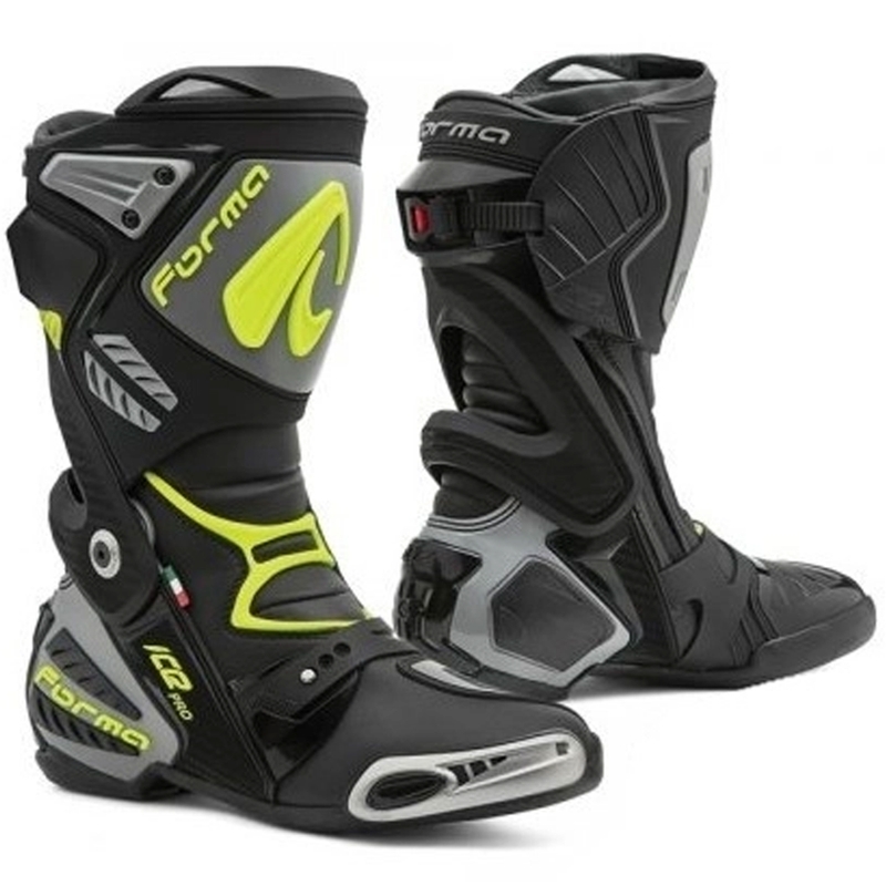 Boty na motorku Forma Ice Pro černo-šedo-fluo žluté