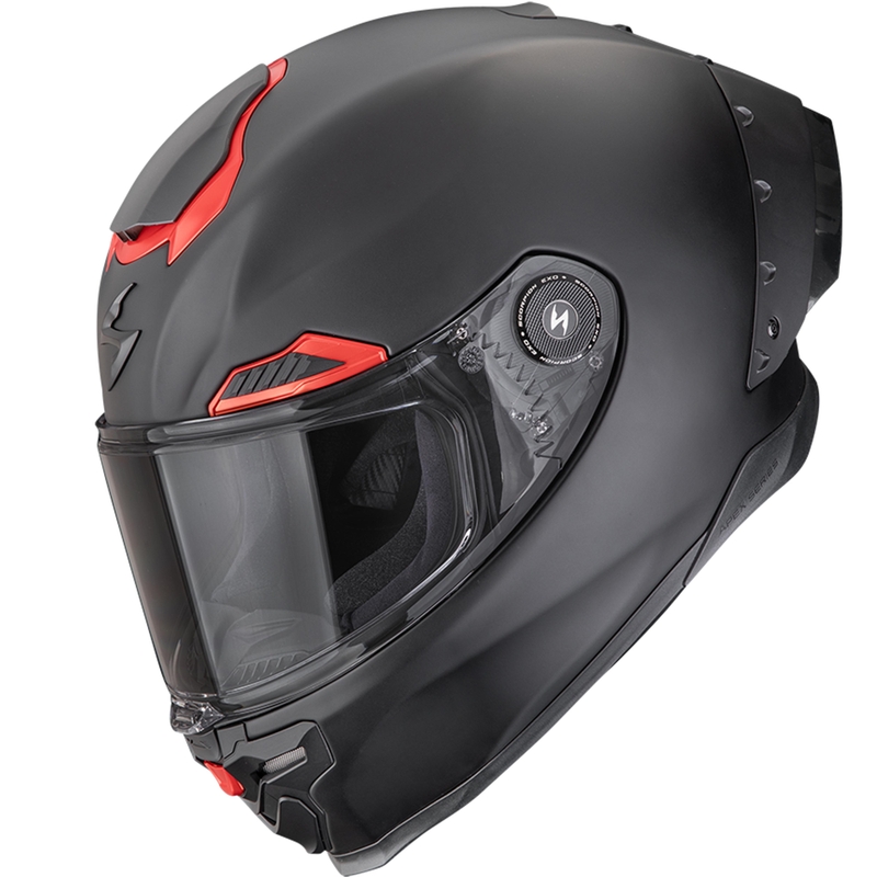 Integrální helma na motorku Scorpion EXO-RACE Air Solid FIM2 matná černo-červená