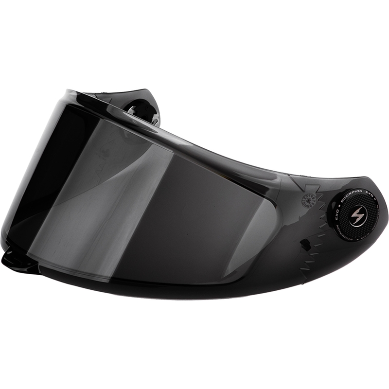 Plexi Scorpion KDS-F-04 pro helmy EXO-RACE Air tmavě kouřové