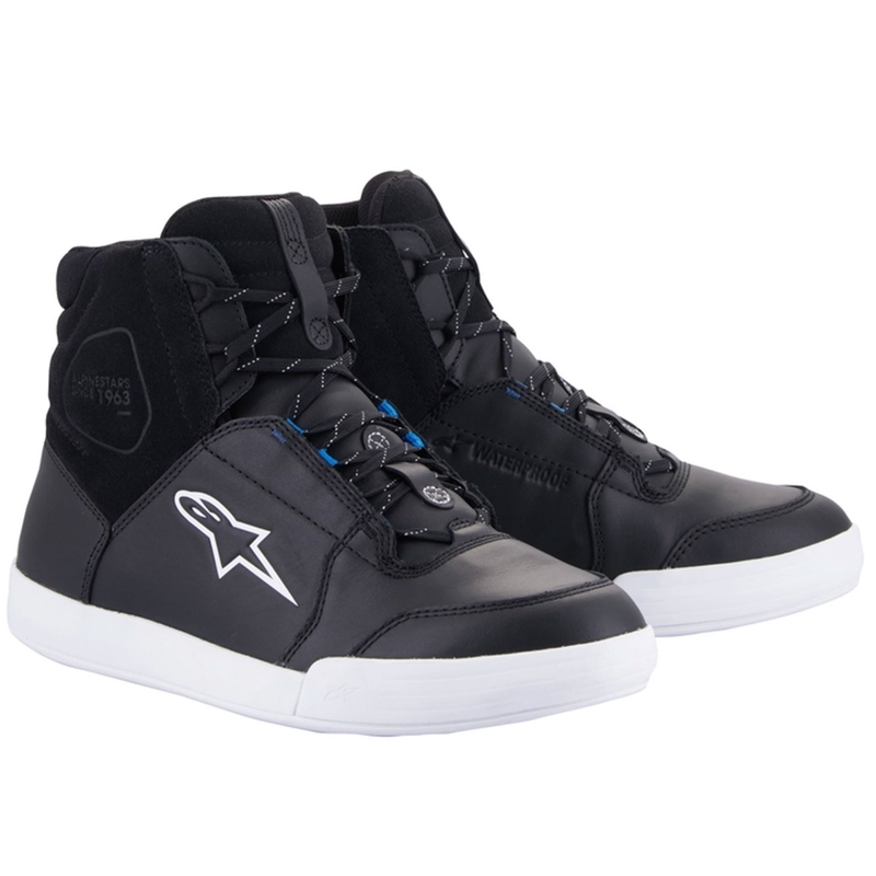 Boty na motorku Alpinestars Chrome Drystar černo-bílo-modré