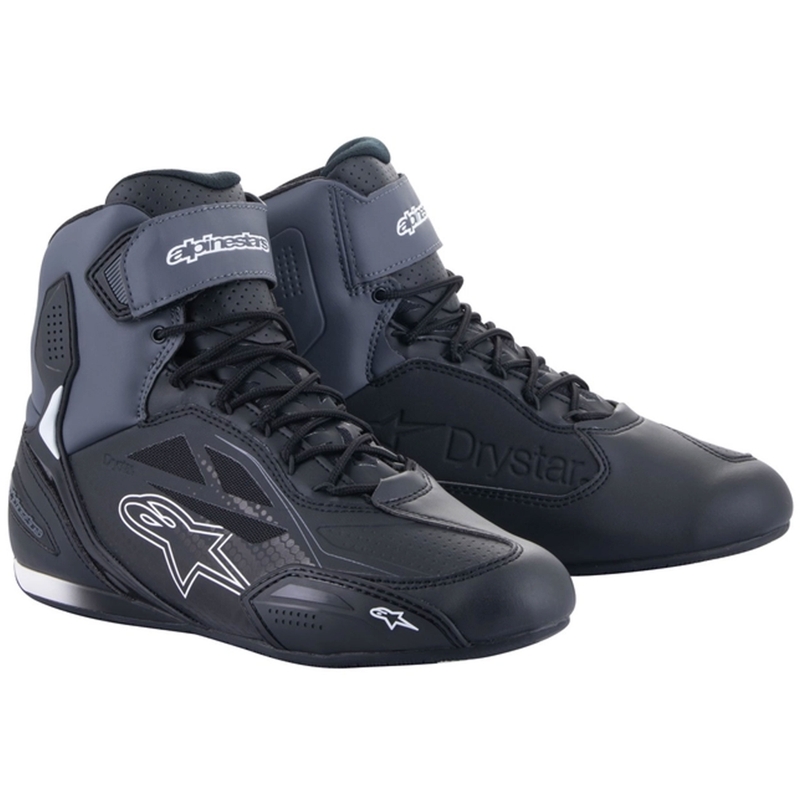 Boty na motorku Alpinestars Faster-3 Drystar černo-tmavě šedé