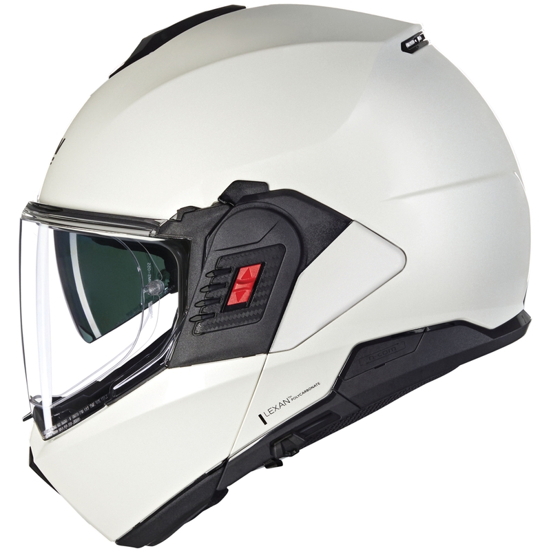 Překlápěcí helma na motorku Nolan N120-1 Classico Nobile N-COM 320 bílá