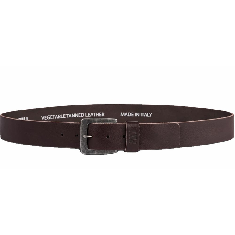 Kožený opasek na motorku PMJ Leather Belt hnědý výprodej