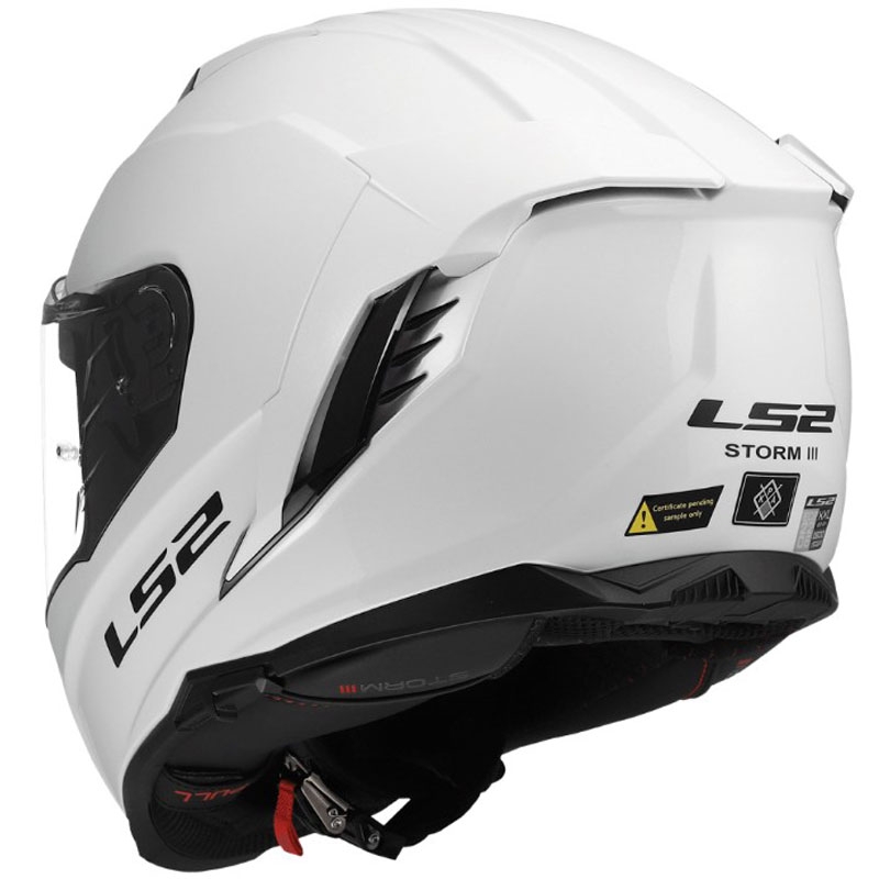 Integrální helma na motorku LS2 FF818 Storm III Solid lesklá bílá