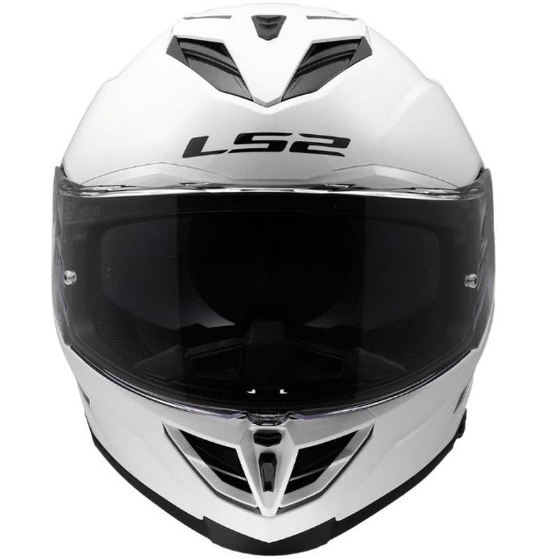 Integrální helma na motorku LS2 FF818 Storm III Solid lesklá bílá