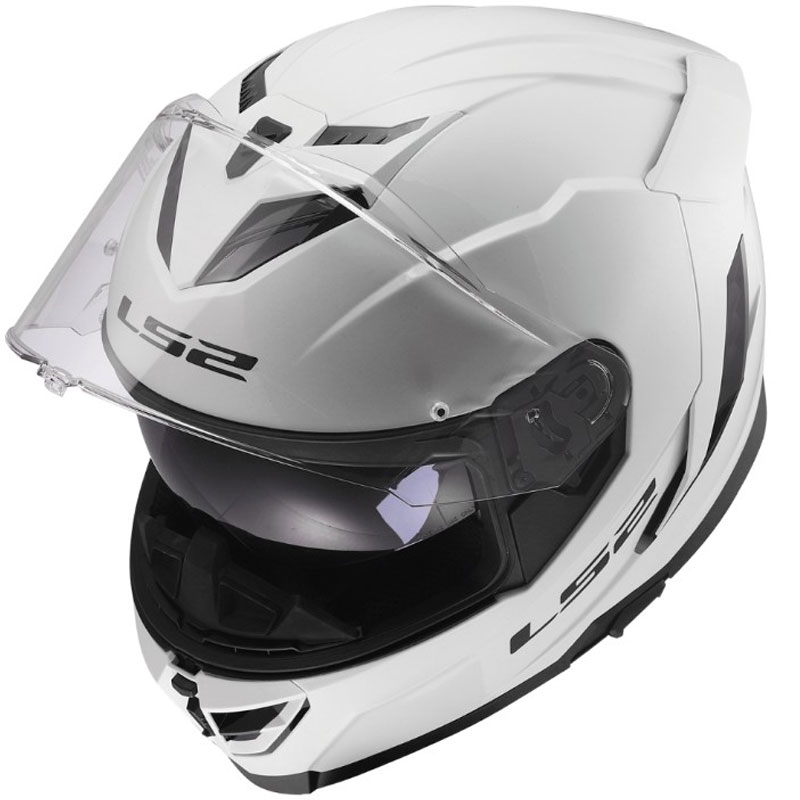 Integrální helma na motorku LS2 FF818 Storm III Solid lesklá bílá