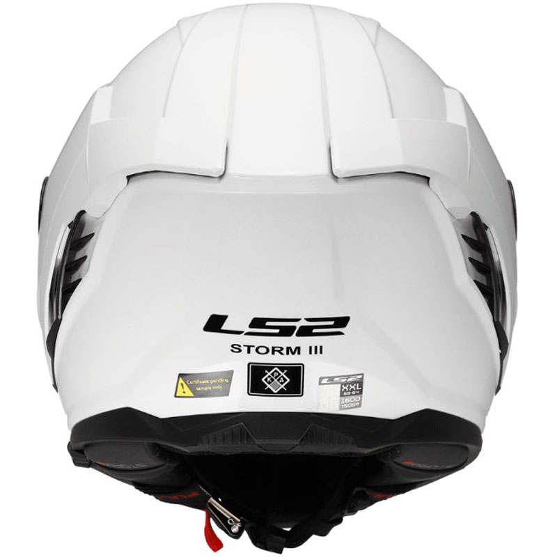 Integrální helma na motorku LS2 FF818 Storm III Solid lesklá bílá