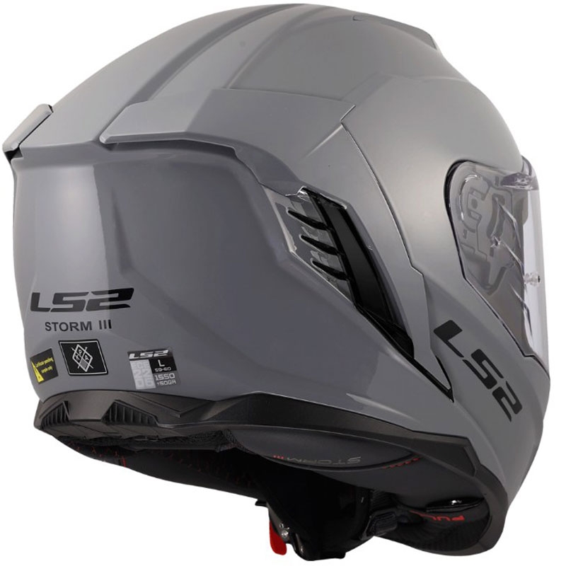 Integrální helma na motorku LS2 FF818 Storm III Solid lesklá šedá