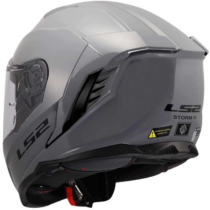 Integrální helma na motorku LS2 FF818 Storm III Solid lesklá šedá