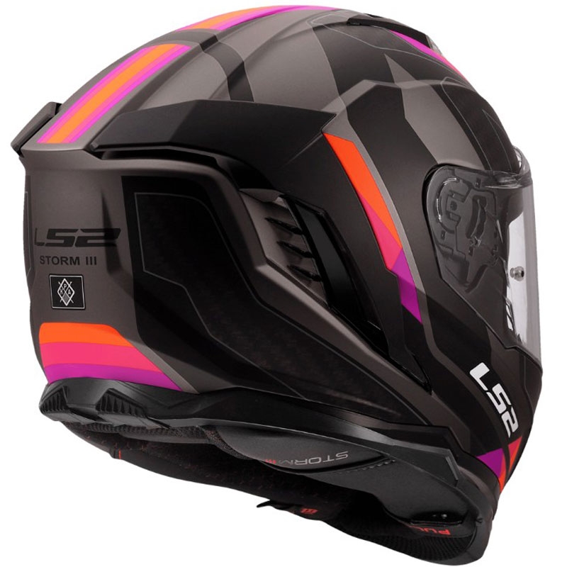 Integrální helma na motorku LS2 FF818 Storm III Sporty matná šedo-fialová