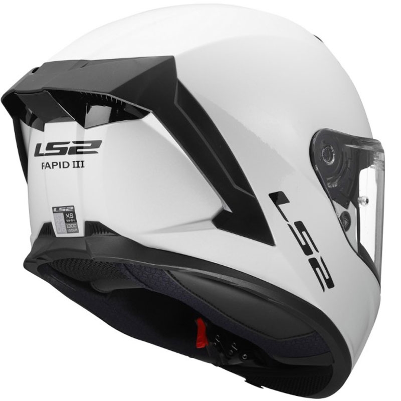 Integrální helma na motorku LS2 FF820 Rapid III Solid lesklá bílá
