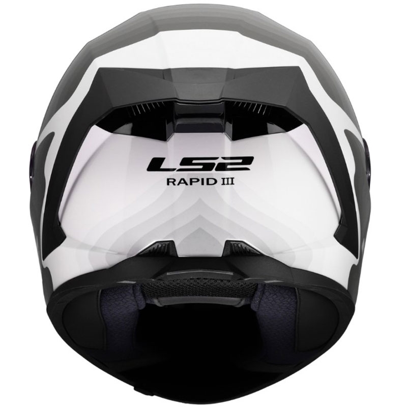 Integrální helma na motorku LS2 FF820 Rapid III Flow lesklá bílo-šedá