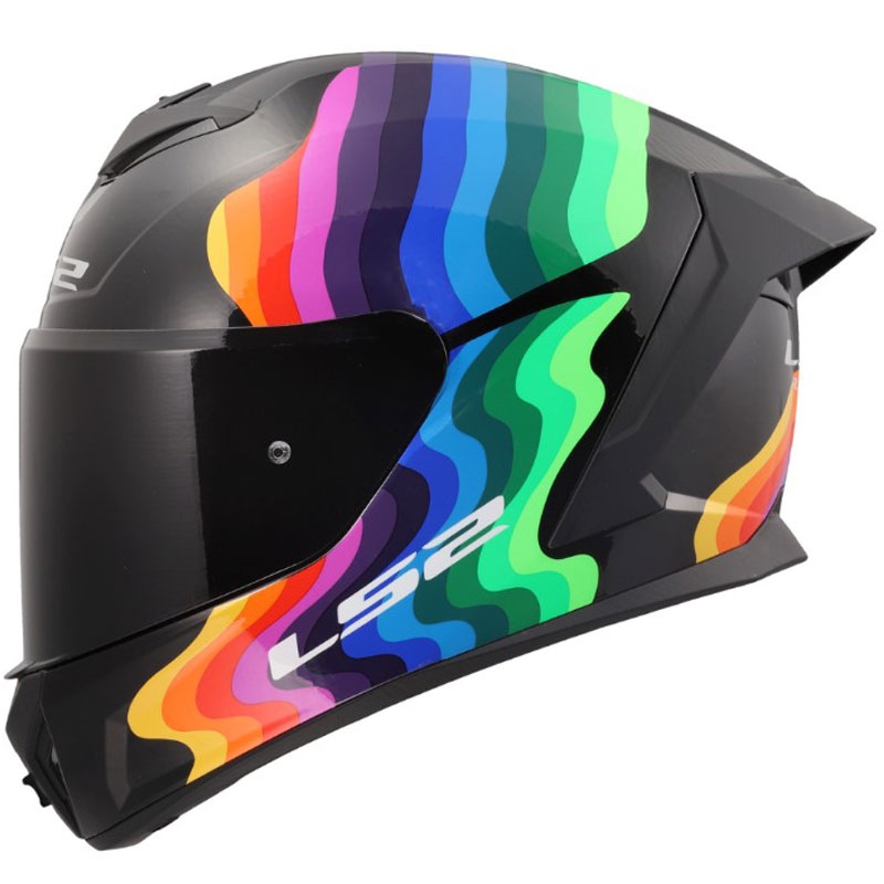 Integrální helma na motorku LS2 FF820 Rapid III Flow lesklá černo-multicolor
