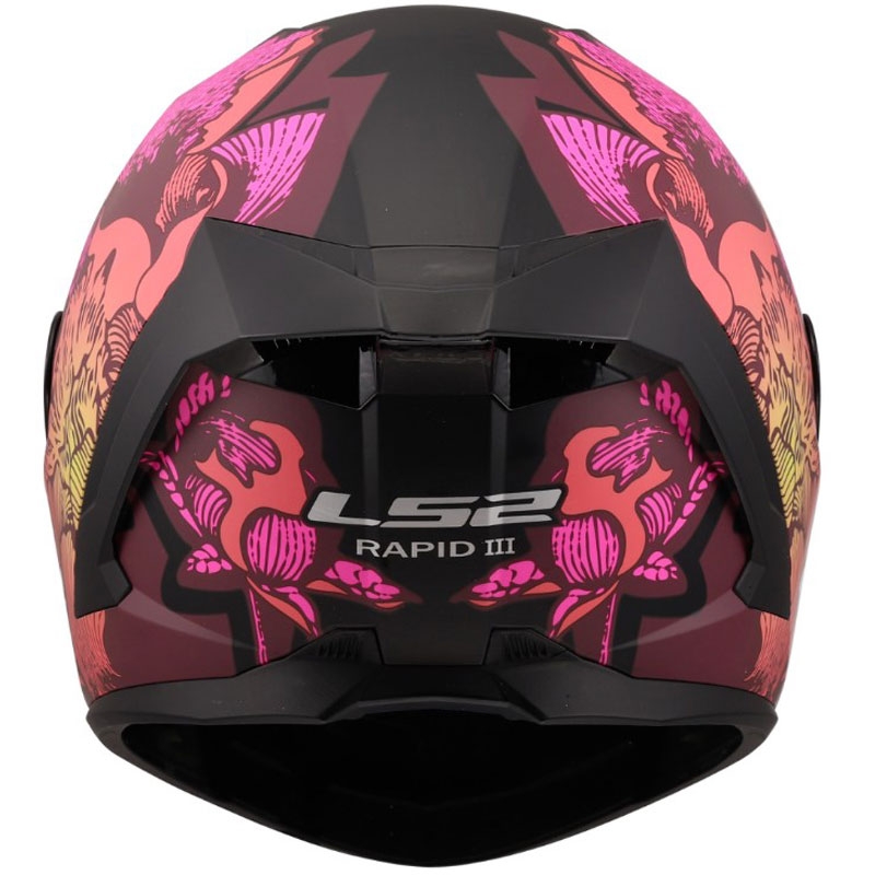 Integrální helma na motorku LS2 FF820 Rapid III Poppies II matná černo-růžová