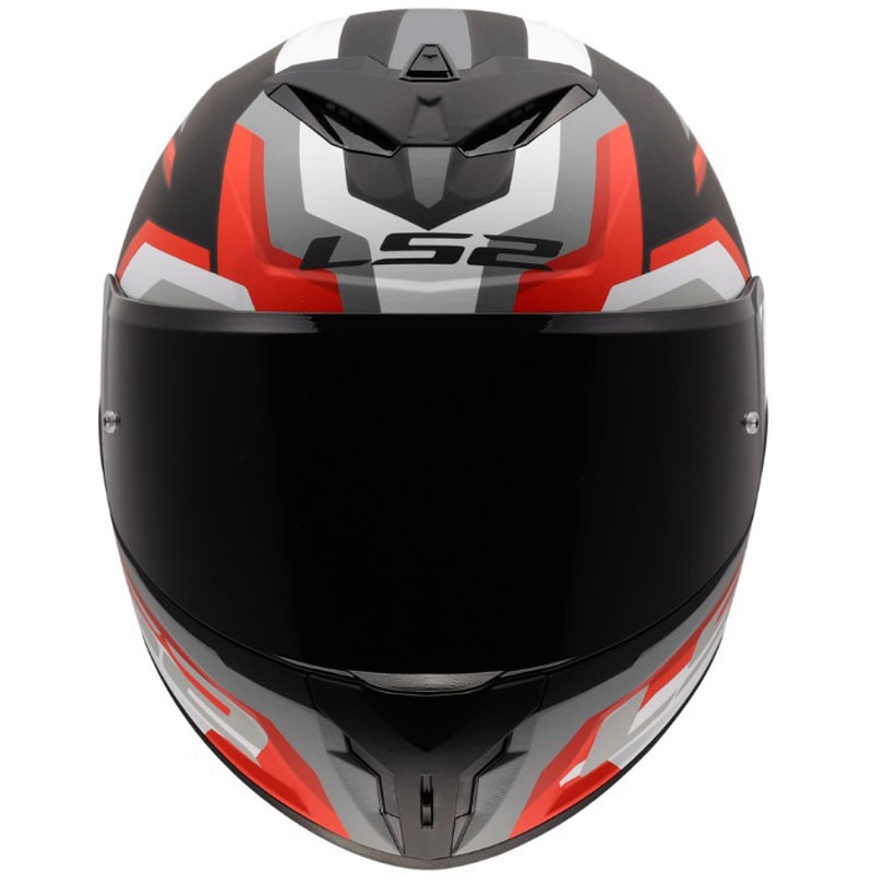 Integrální helma na motorku LS2 FF820 Rapid III Hyper matná černo-červená