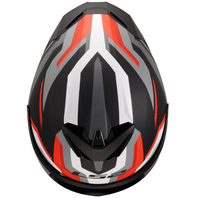 Integrální helma na motorku LS2 FF820 Rapid III Hyper matná černo-červená