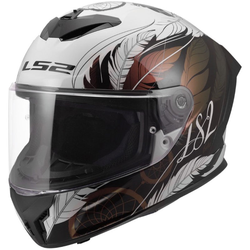 Integrální helma na motorku LS2 FF820 Rapid III Boho lesklá bílo-černo-růžová