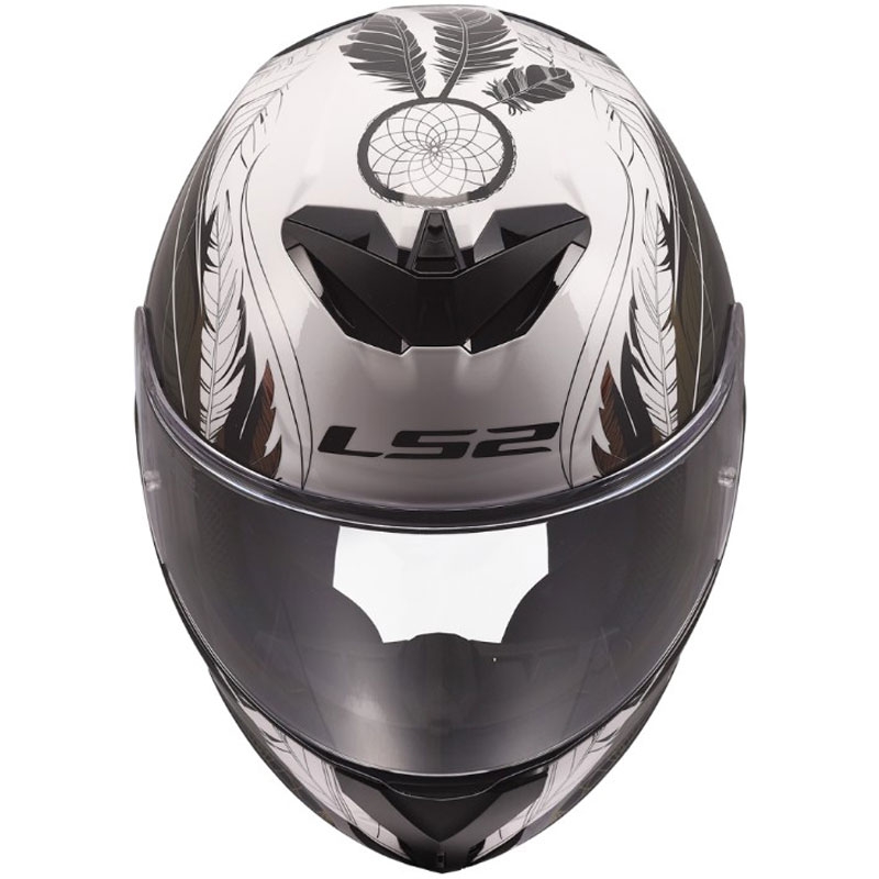 Integrální helma na motorku LS2 FF820 Rapid III Boho lesklá bílo-černo-růžová