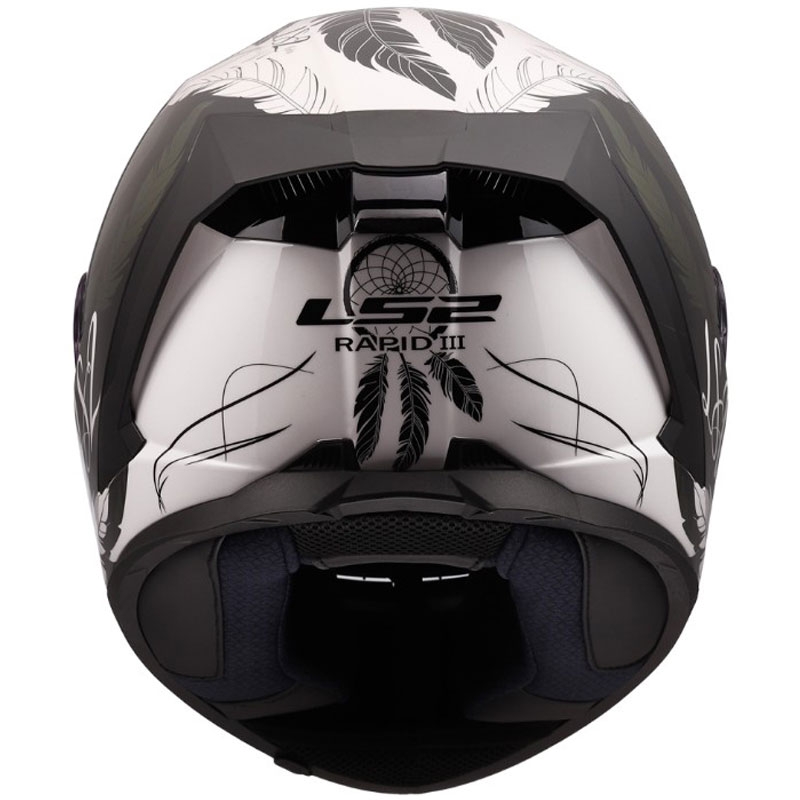 Integrální helma na motorku LS2 FF820 Rapid III Boho lesklá bílo-černo-růžová