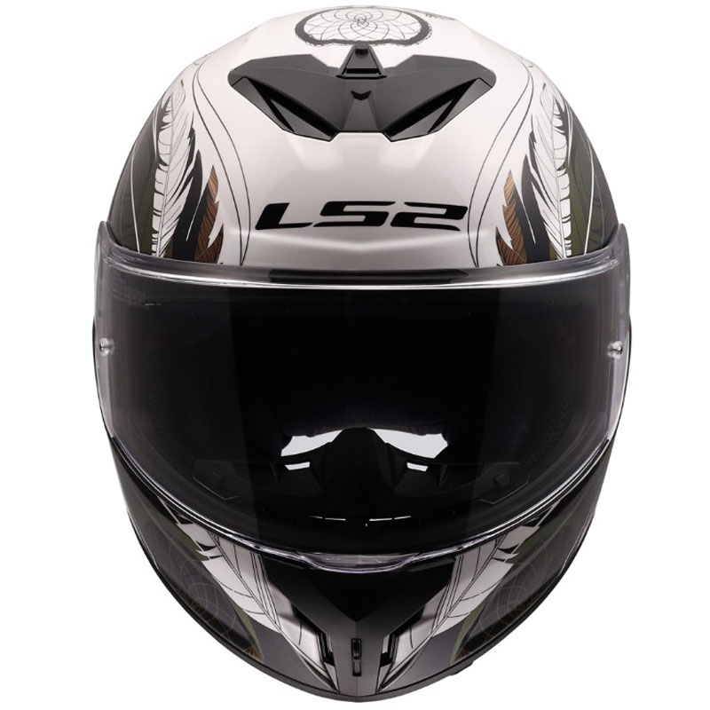 Integrální helma na motorku LS2 FF820 Rapid III Boho lesklá bílo-černo-růžová