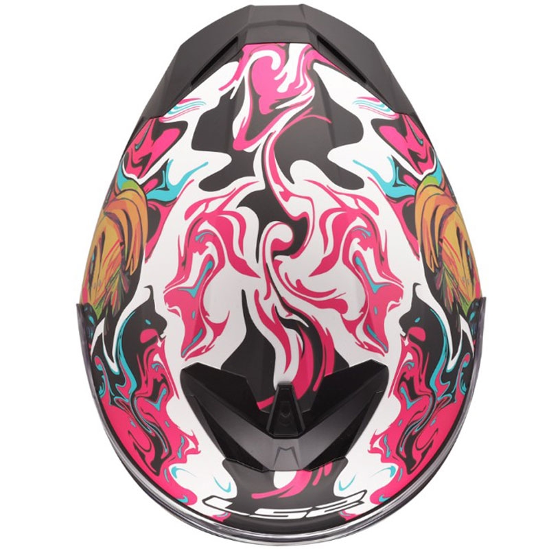 Integrální helma na motorku LS2 FF820 Rapid III Cyberg matná fialovo-modrozelená