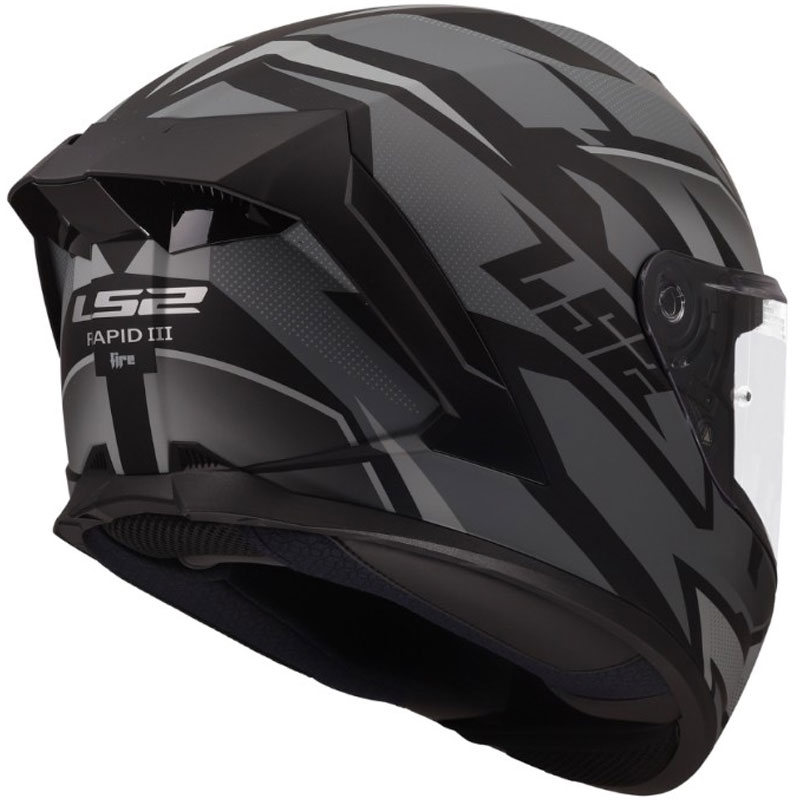 Integrální helma na motorku LS2 FF820 Rapid III Xtrem matná černo-šedá