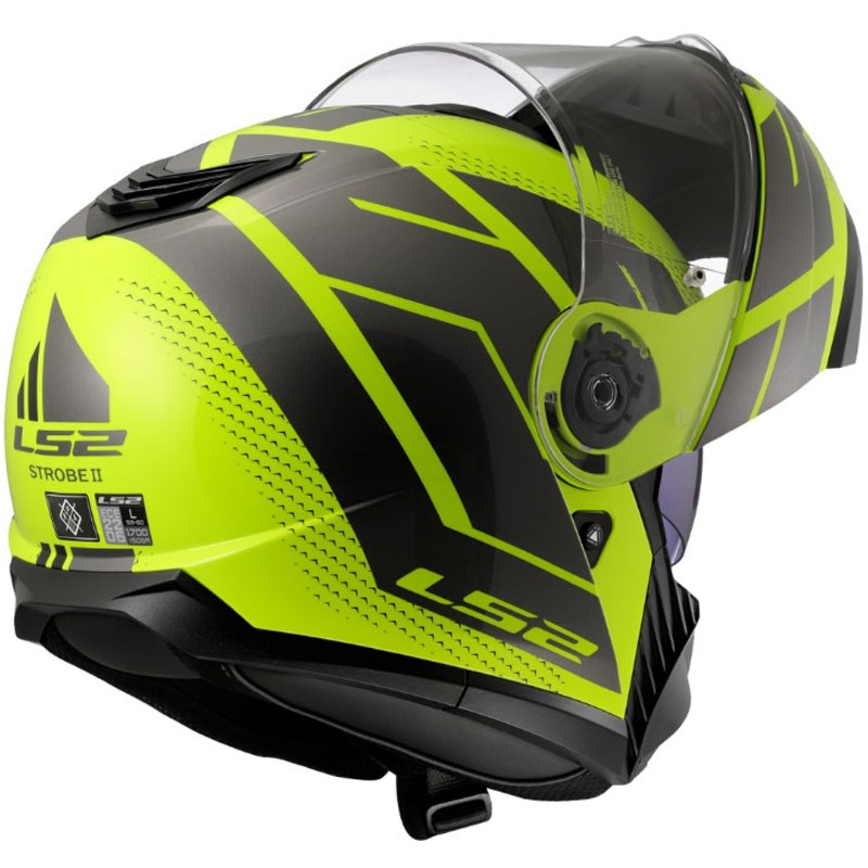 Vyklápěcí helma LS2 FF908 Strobe II Code lesklá fluo žluto-černá