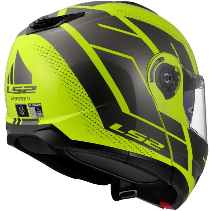 Vyklápěcí helma LS2 FF908 Strobe II Code lesklá fluo žluto-černá