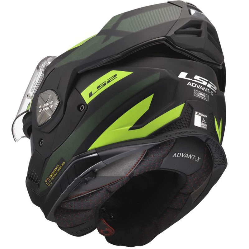 Překlápěcí helma na motorku LS2 FF901 Advant X Nova matná fluo žluto-černá