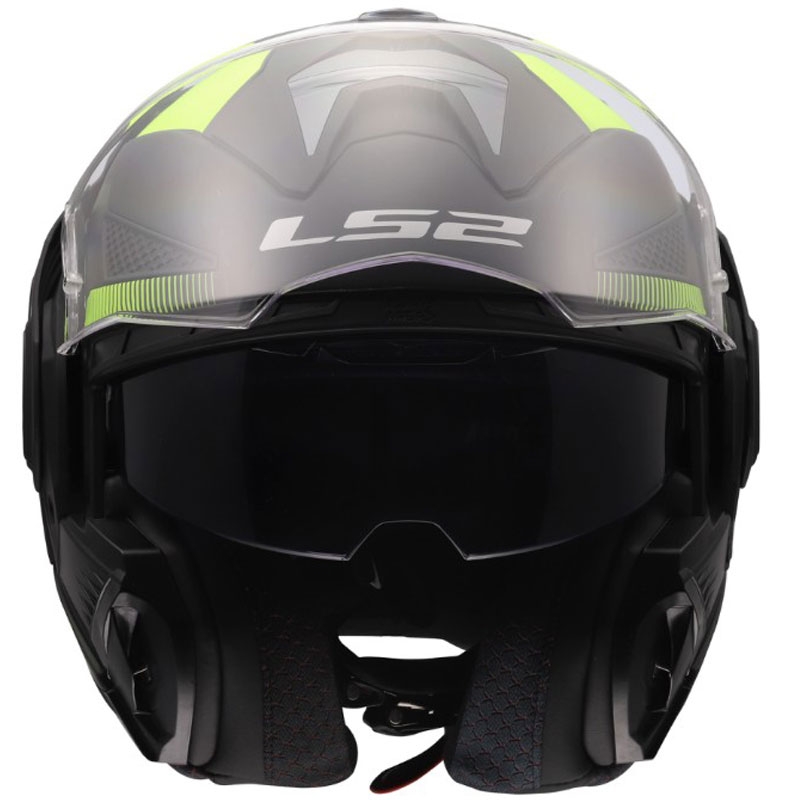 Překlápěcí helma na motorku LS2 FF901 Advant X Nova matná fluo žluto-černá