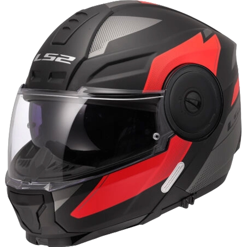 Výklopná helma na motorku LS2 FF902 Scope II Duria černo-červená