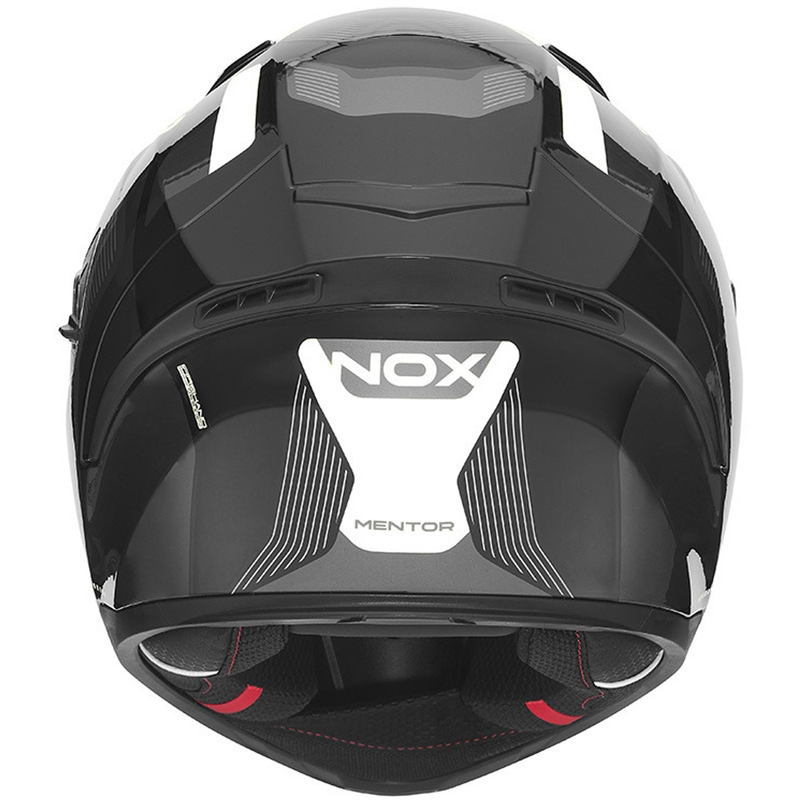 Integrální helma na motorku NOX N402 Mentor černo-bílá