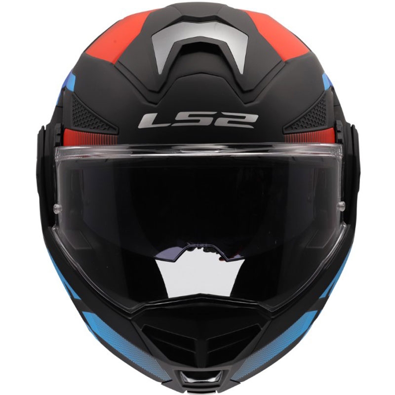 Překlápěcí helma na motorku LS2 FF901 Advant X Nova matná černo-červeno-modrá