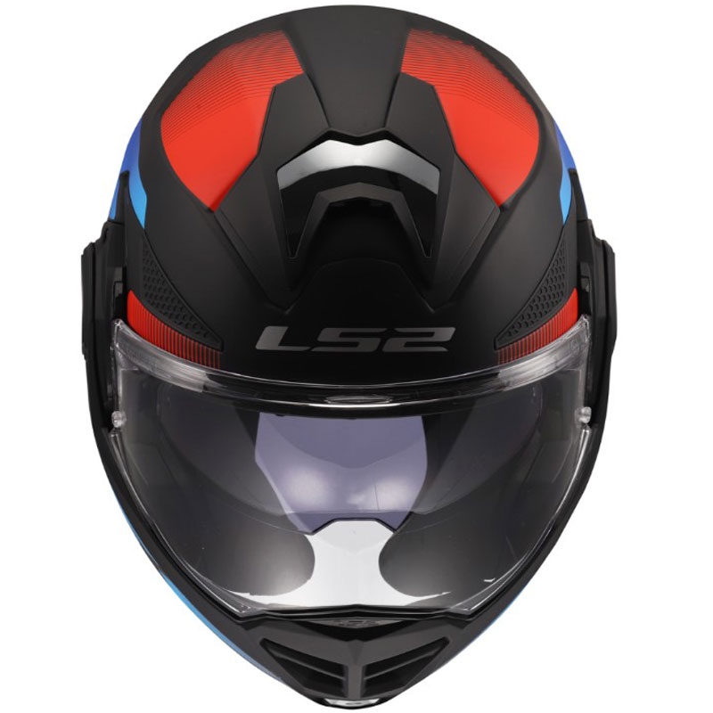 Překlápěcí helma na motorku LS2 FF901 Advant X Nova matná černo-červeno-modrá