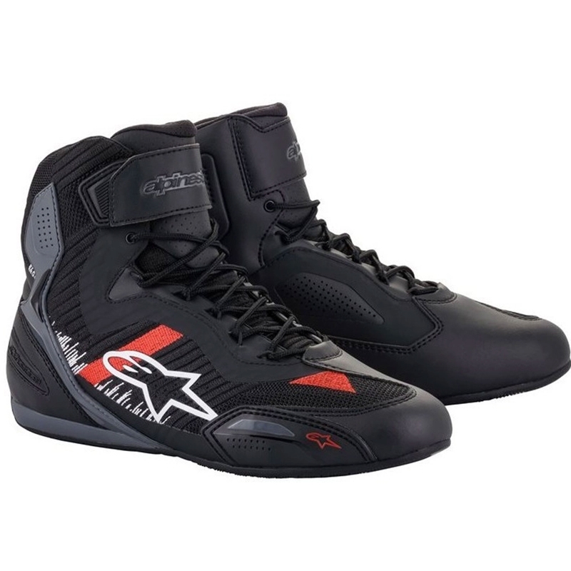 Boty na motorku Alpinestars Faster 3 Rideknit černo-šedo-červené