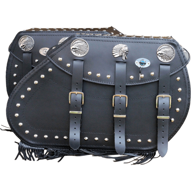 Kožené brašny na motorku RSA S771 černé