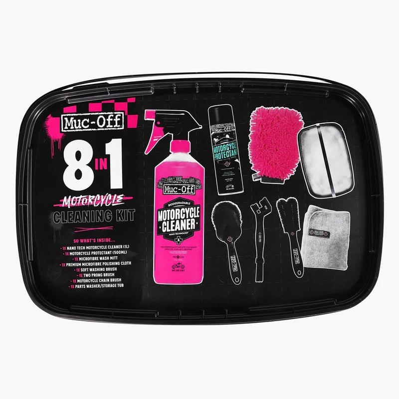 Sada pro čištění motocyklů 8 v 1 MUC-OFF