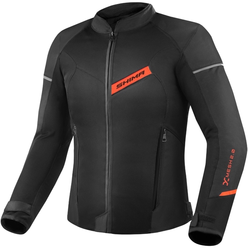 Bunda na motorku Shima X-MESH 2.0 černo-červená