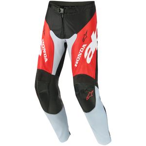 Motokrosové kalhoty Alpinestars Racer Veil Honda černo-šedo-červeno-žluté